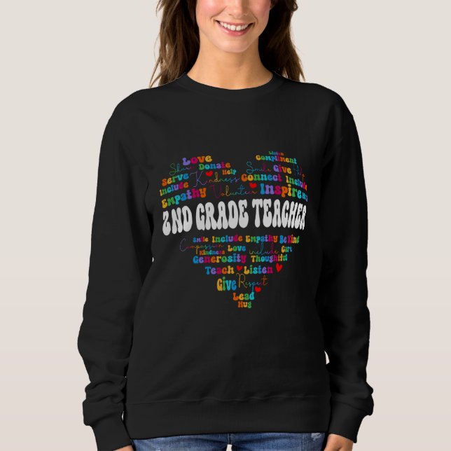 Camiseta Cute 2nd Grade Teacher Appreciation Week back to s (Frente)