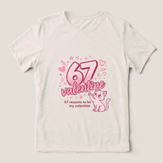 Camiseta Cute 67 valentine catT-Shirt