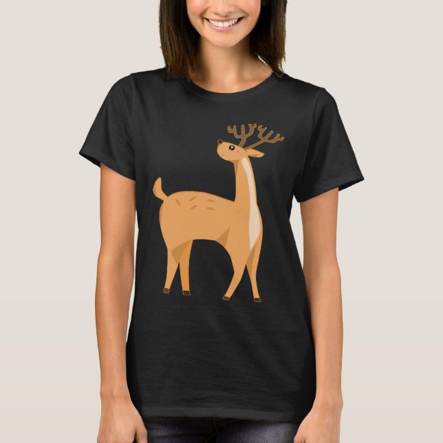 Camiseta Cute Adorable Baby Deer Children Adult (Frente)