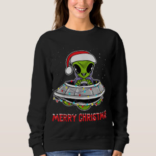 Camiseta Cute Alien Christmas Tree Lights Xmas Holidays
