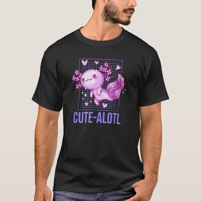 Camiseta Cute Alotl  Axolotl Humor Salamander Amphibians (Frente)
