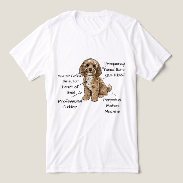 Camiseta Cute Anatomy of a Cockapoo Dog Lover Gift (Design frontal)