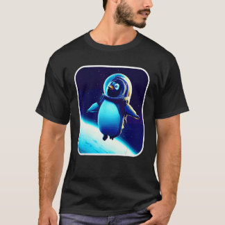 Camiseta Cute And Astronaut Penguin Space Penguin Galaxy M