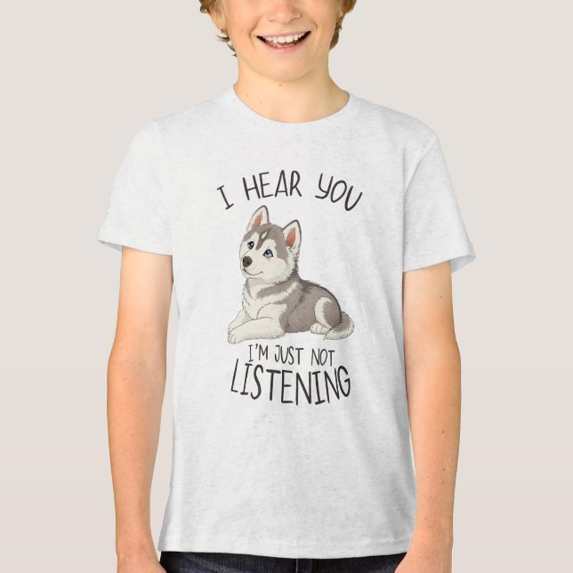 Camiseta Cute and Funny Husky (Frente)
