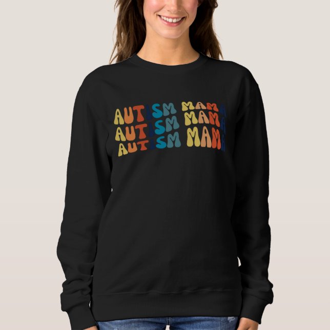 Camiseta Cute and groovy Autism Mama (Frente)