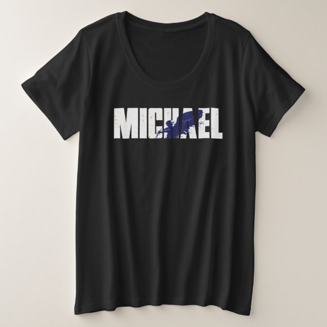 Camiseta Cute Angel Tees  St Michael The Archangel Christia (Frente do Design)