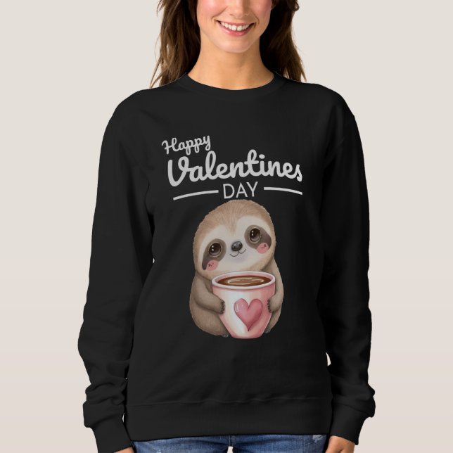 Camiseta Cute Animal Heart Panda Happy Valentine Day  39 (Frente)