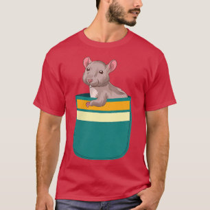 Camiseta Cute Animal Pet Lover Rodent Rat Owner Pocket Rat 