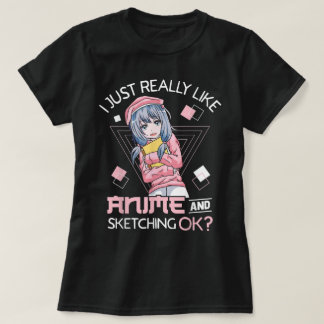 Camiseta Cute Anime Artist Aesthetic Design