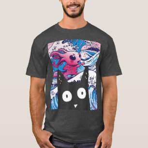 Camiseta Cute Anime Retro Kitten Neko Synthwave Japan 80s M