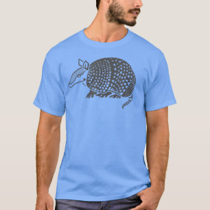 Camiseta Cute Armadillo Distressed Graphic Design 