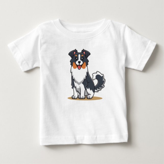 Camiseta Cute Australian Shepherd-23144 (Frente)