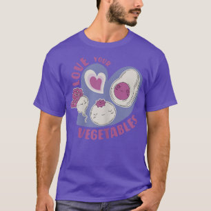 Camiseta Cute Avocado ama seus legumes para veggie engraçad