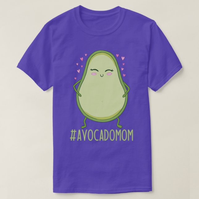 Camiseta Cute Avocado Mãe Vegan Avocado Lover (Frente do Design)