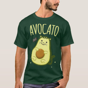 Camiseta Cute Avocato Avocado Cat Kawaii