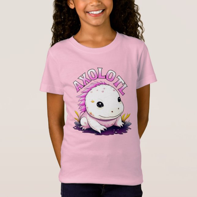 Camiseta Cute Axolote Kawaii  (Frente)