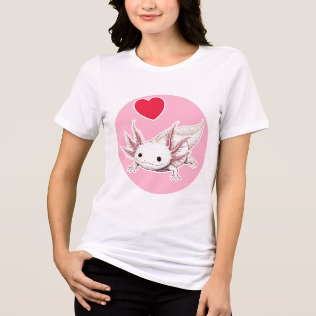 Camiseta Cute Axolotl  (Frente)