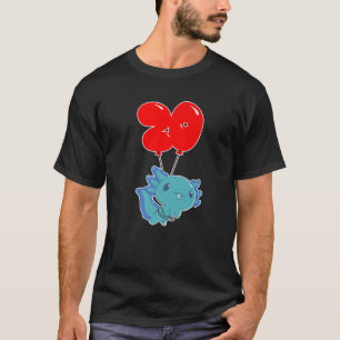 Camiseta Cute Axolotl - Aniversário de 20 - Kids - Partido 