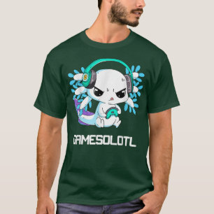 Camiseta Cute Axolotl Lover Gamesalotl Gaming Axolotl Kids