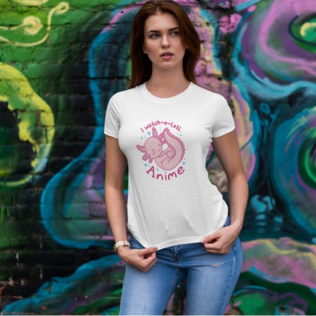 Camiseta Cute Baby Axolotl Anime 	 (Criador carregado)