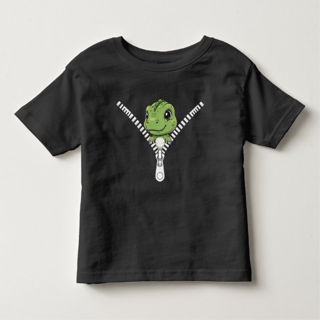 Camiseta Cute baby dinosaur Peek  (Frente)