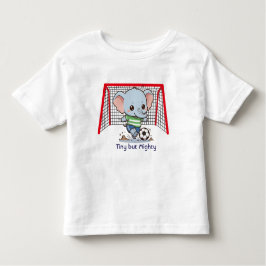Camiseta Cute Baby Elephant Playing Soccer 