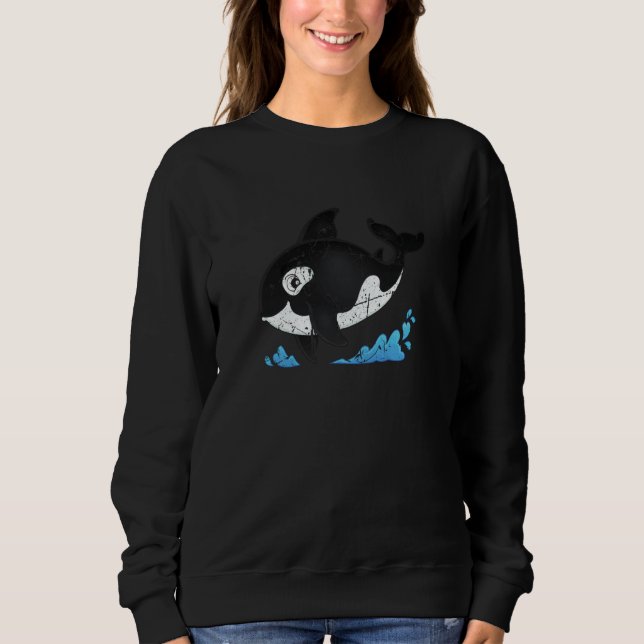 Camiseta Cute Baby Orca Whale Sea Animal Cool Ocean Orcas M (Frente)