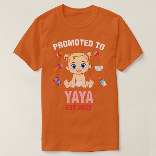 Camiseta Cute Baby Promovido Para O Aniversário De Yaya No  (Frente do Design)