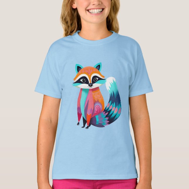 Camiseta Cute Baby Raccoon (Frente)