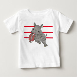 Camiseta Cute Baby Rhino American Football Baby T Shirt