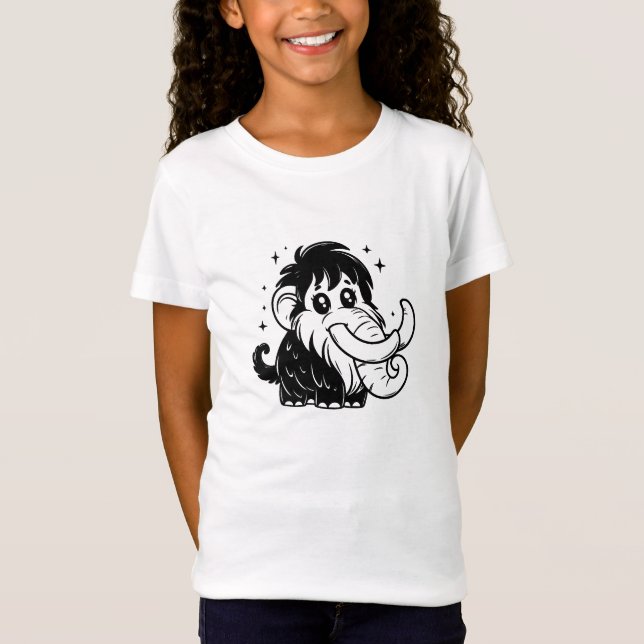 Camiseta Cute Baby Wooly Mammoth (Frente)