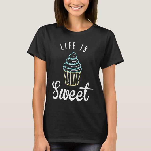 Camiseta Cute Baking For Cupcake  and Pastry Chef Moms (Frente)