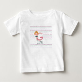 Camiseta Cute Ballerina Plush Pink Letter G Toddler 