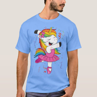 Camiseta Cute Ballet Dancer Unicorn Dancing Fan Ballerina G