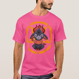 Camiseta Cute Baphomet Pentagram Occult Satanism Satan Pent