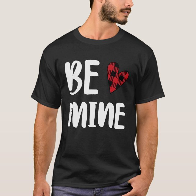 Camiseta Cute Be Mine Valentine's Day Valentine Romance Hea (Frente)