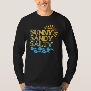 Camiseta Cute Beach Sunny Sandy Salty