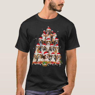 Camiseta Cute Beagles Árvore de Natal Cachorro Papai Noel X