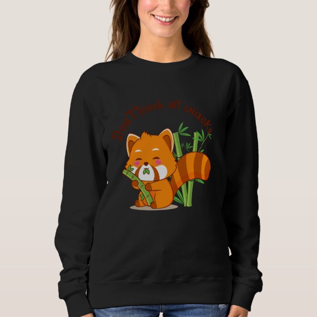 Camiseta cute bear eating bamboo (Frente)