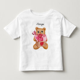 Camiseta Cute bear in love full of love