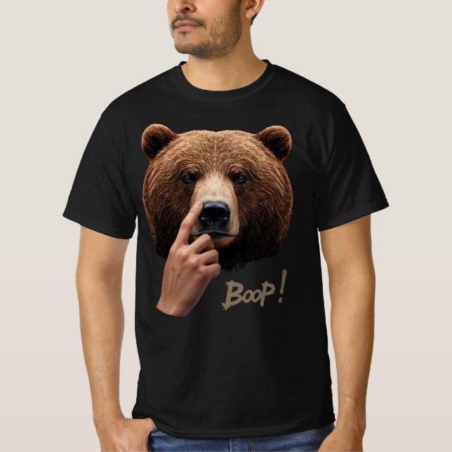 Camiseta Cute Bear Nose Boop Tee – Boop! (Frente)