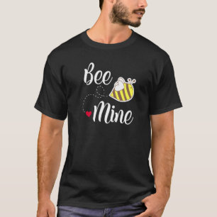 Camiseta Cute Bee Mine Design do Dia dos Namorados