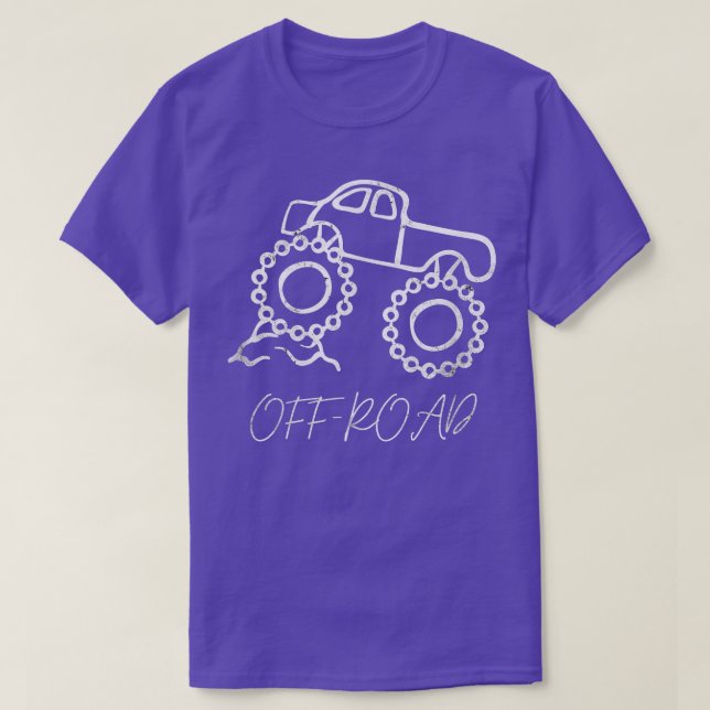 Camiseta Cute Big Car Fans Cool Truckers Off Road Monster T (Frente do Design)