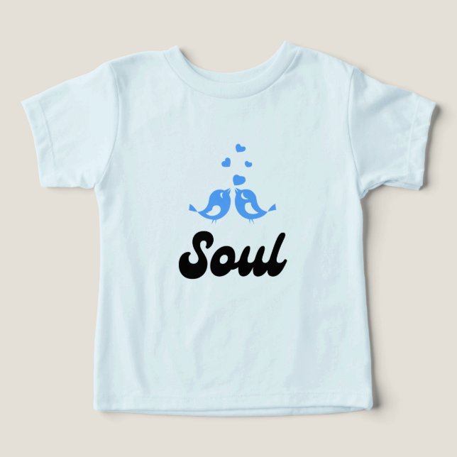 Camiseta Cute Birds Soul Baby T-Shir (Design frontal)