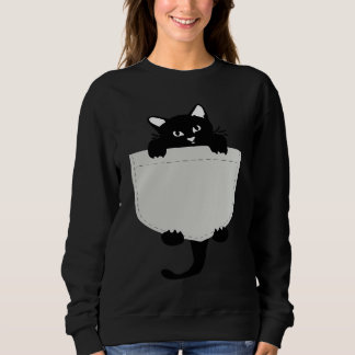 Camiseta Cute Black cat You are my Meow Cat In Pocket Cute