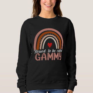 Camiseta Cute Blessed To Be Called Gammy Rainbow Women Moth