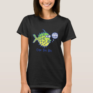 Camiseta Cute Blowfish Peixe Baiacu Estresse Sopra Tampa Sa