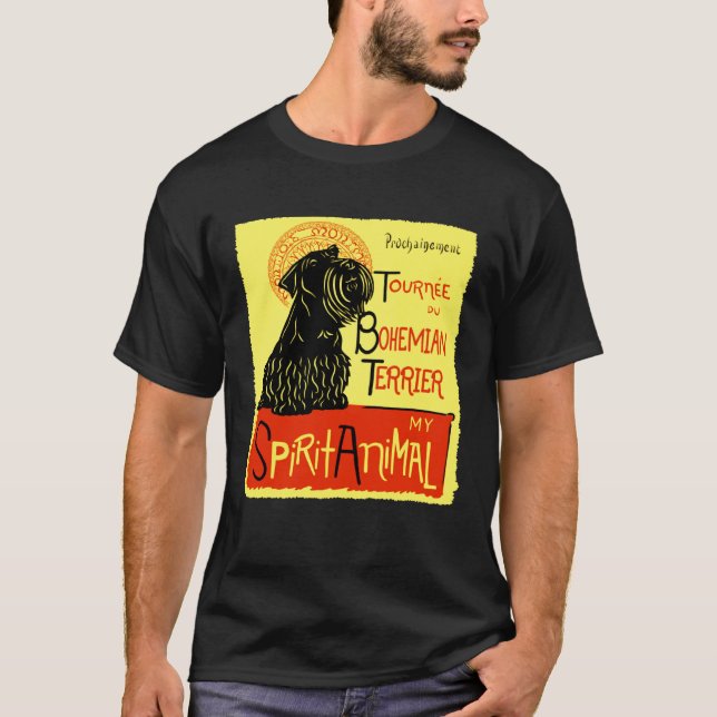 Camiseta Cute Bohemian Terrier Dog Cesky Terrier (Frente)