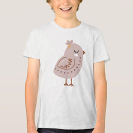 Camiseta Cute Boho Bird Illustration in Neutral Pastel