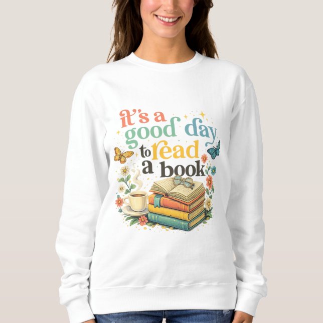 Camiseta  Cute Book Lover Graphic Tee (Frente)